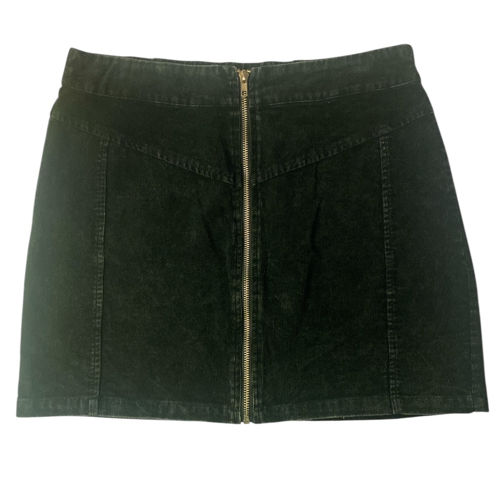 Wild Honey Black Mini Corduroy Skirt GUC L